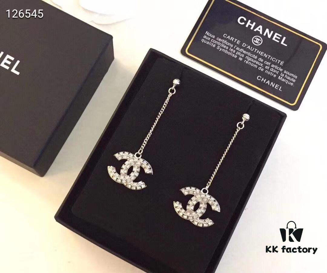 Classic Chanel Style Evergreen Design [Original Order Quality] Seamless In and Out of Boutique, Double-Sided Rhinestones! Chanel Tassel Pearl Long Chain High Quality