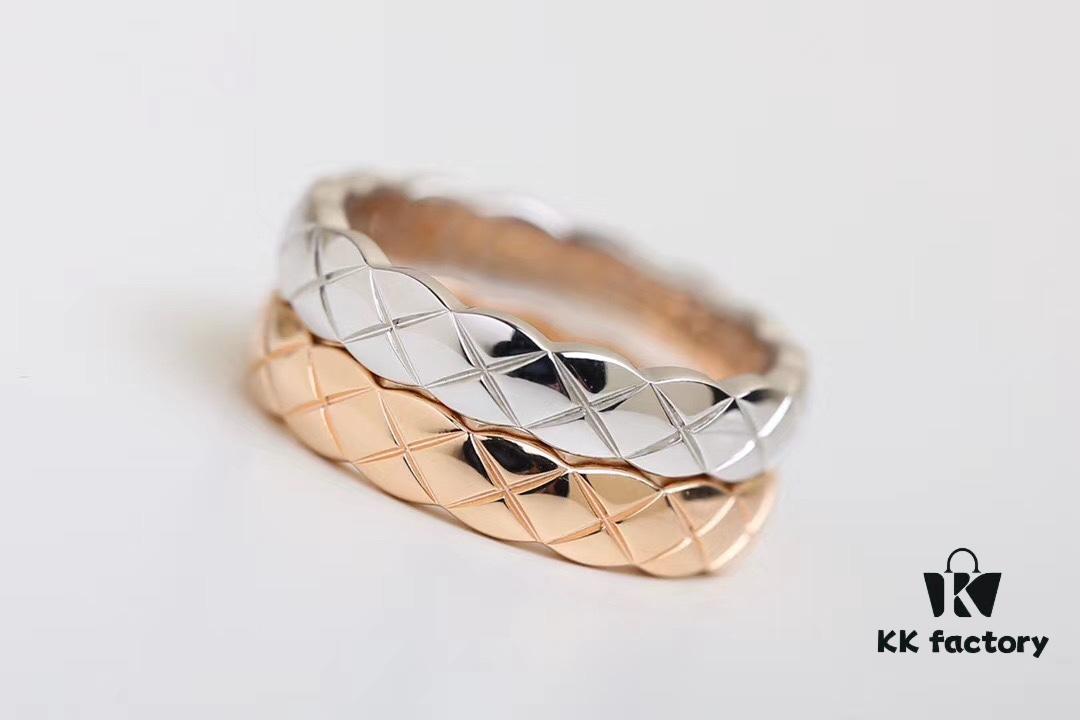 Chanel Coco Crush Quilted Ring, Mini Version