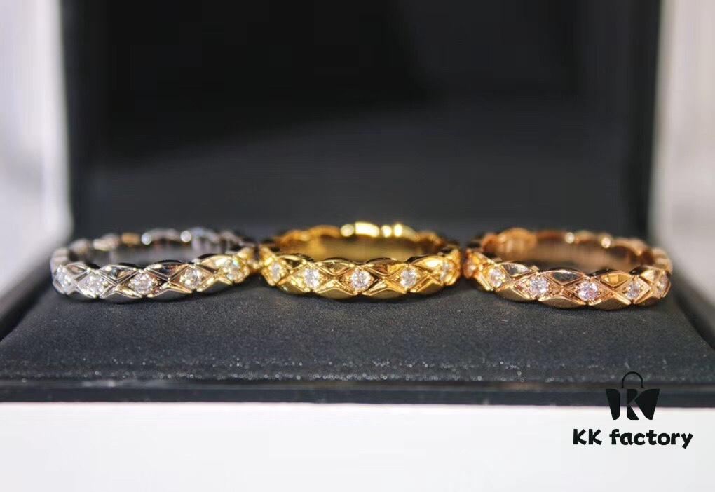 🔥 The Narrowest Version of Chanel Quilted Ring, a Favorite Among Celebrities