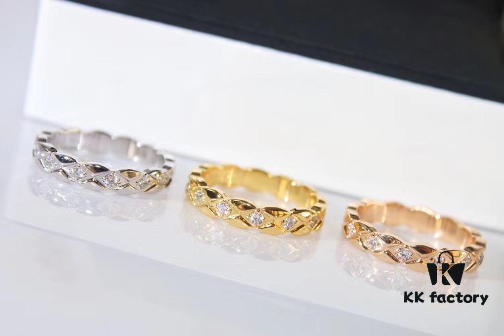 🔥 The Narrowest Version of Chanel Quilted Ring, a Favorite Among Celebrities