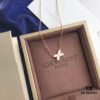 Chaumet Paris X-shaped Jeux de Liens Harmony Necklace in White Mother-of-Pearl and Rose Gold Tone