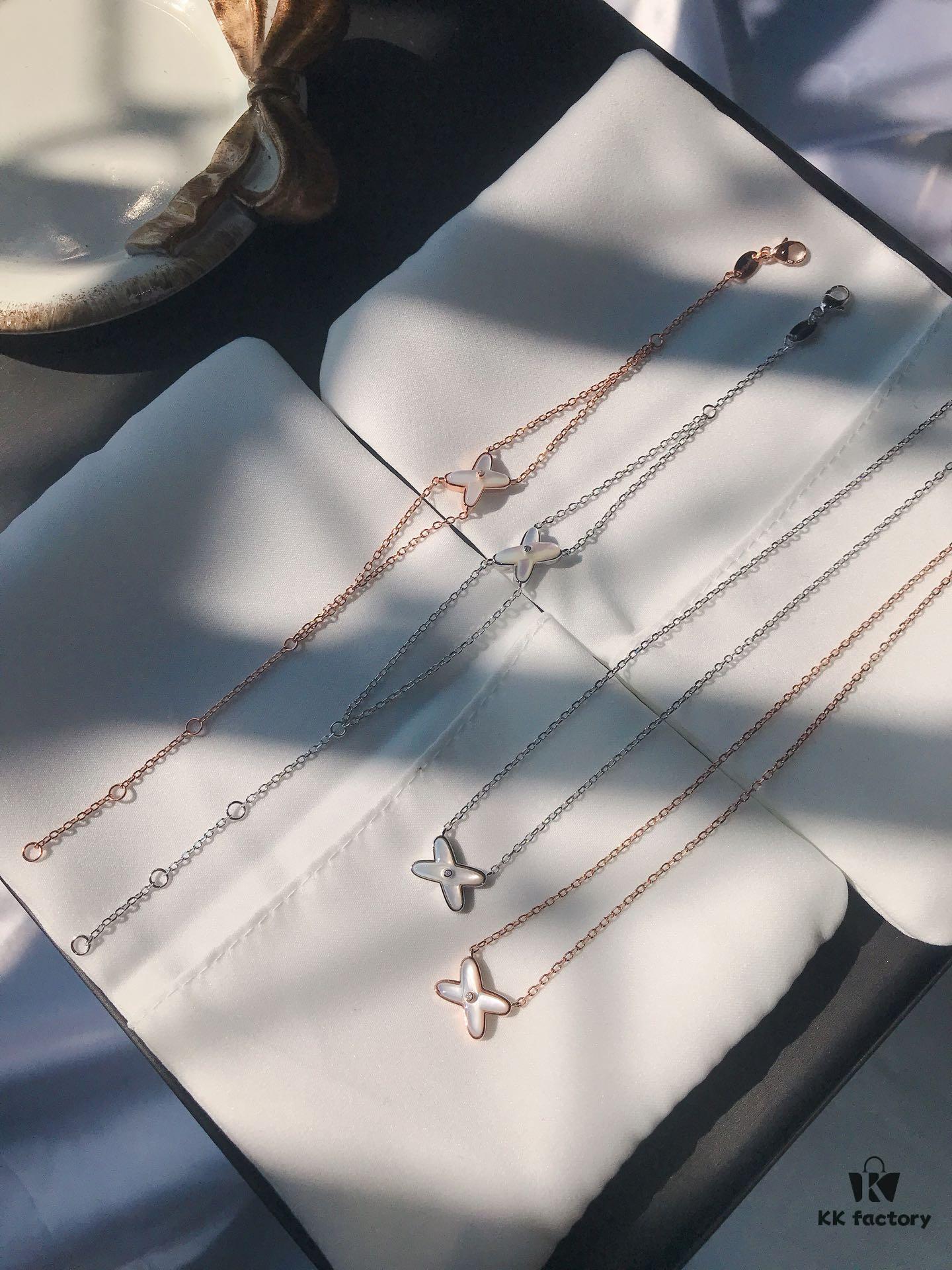 New Arrival 🆕🔥 CHAUMET Chaumet Jewelry - Lifelong Bond Crossed White Shell Set