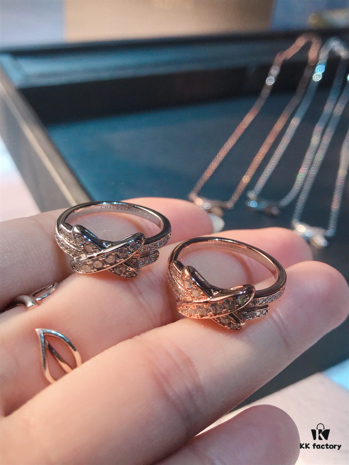 Chaumet Jewelry - Lien Vivant Flat Interlaced Diamond Set