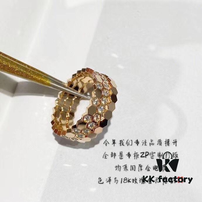 SOPHISTIQUED PARIS Honeycomb Trilogy Ring Set - US Size 5/6/7/8/9