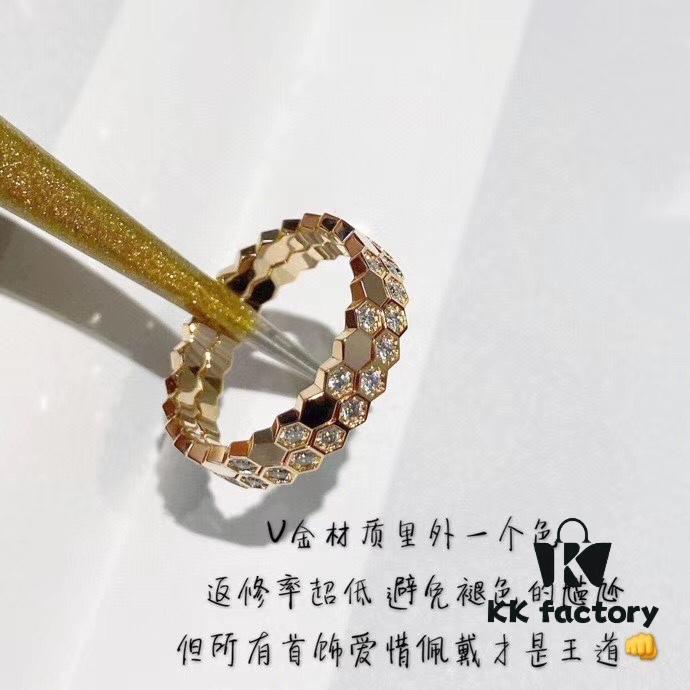 SOPHISTIQUED PARIS Honeycomb Trilogy Ring Set - US Size 5/6/7/8/9