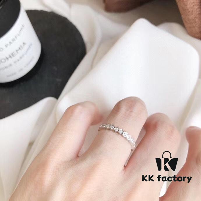 2020 Latest ZP Version SAMMY PARIS Full Diamond Honeycomb Ring, V-Gold Electroplated Thick Gold, Excellent Color Retention