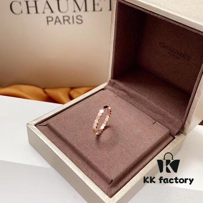 CHAUMET Paris Honeycomb Design Ring in 18K Rose Gold