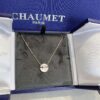 Spherical Harmony Necklace from CHAUMET, Small Crossed Circular Pendant, Symbolizing Perfect Union and Fulfilled Wishes