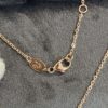 Spherical Harmony Necklace from CHAUMET, Small Crossed Circular Pendant, Symbolizing Perfect Union and Fulfilled Wishes
