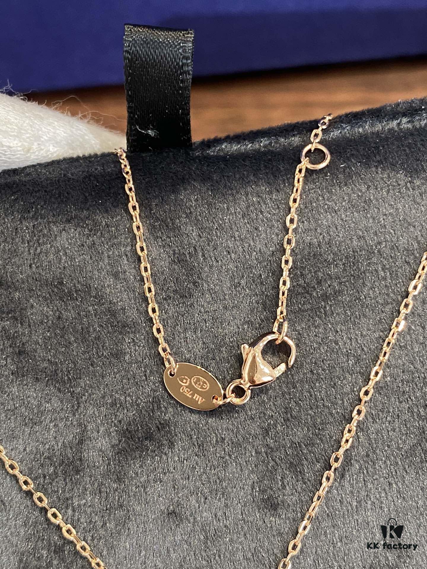 New Black Color, Natural Black Onyx - SAMMY PARIS 'Yuan Yuan' Necklace, Small Crossed Circle Pendant, Symbolizing Perfect Union and Fulfilled Wishes