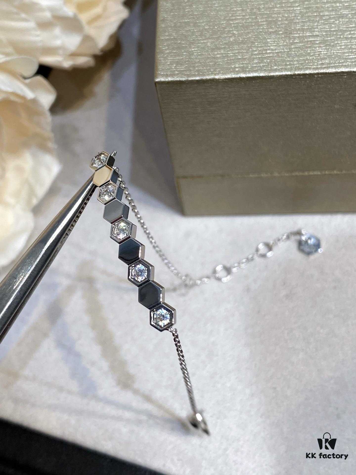 CH@UMET Shangmei Bee My Love Honeycomb Bracelet - New Arrival Rose Gold & White Gold V Gold Plated Thick Gold Luxury Jewelry