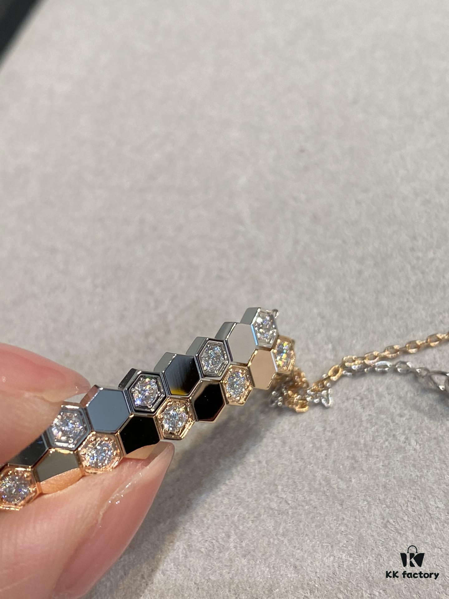 CH@UMET Shangmei Bee My Love Honeycomb Bracelet - New Arrival Rose Gold & White Gold V Gold Plated Thick Gold Luxury Jewelry