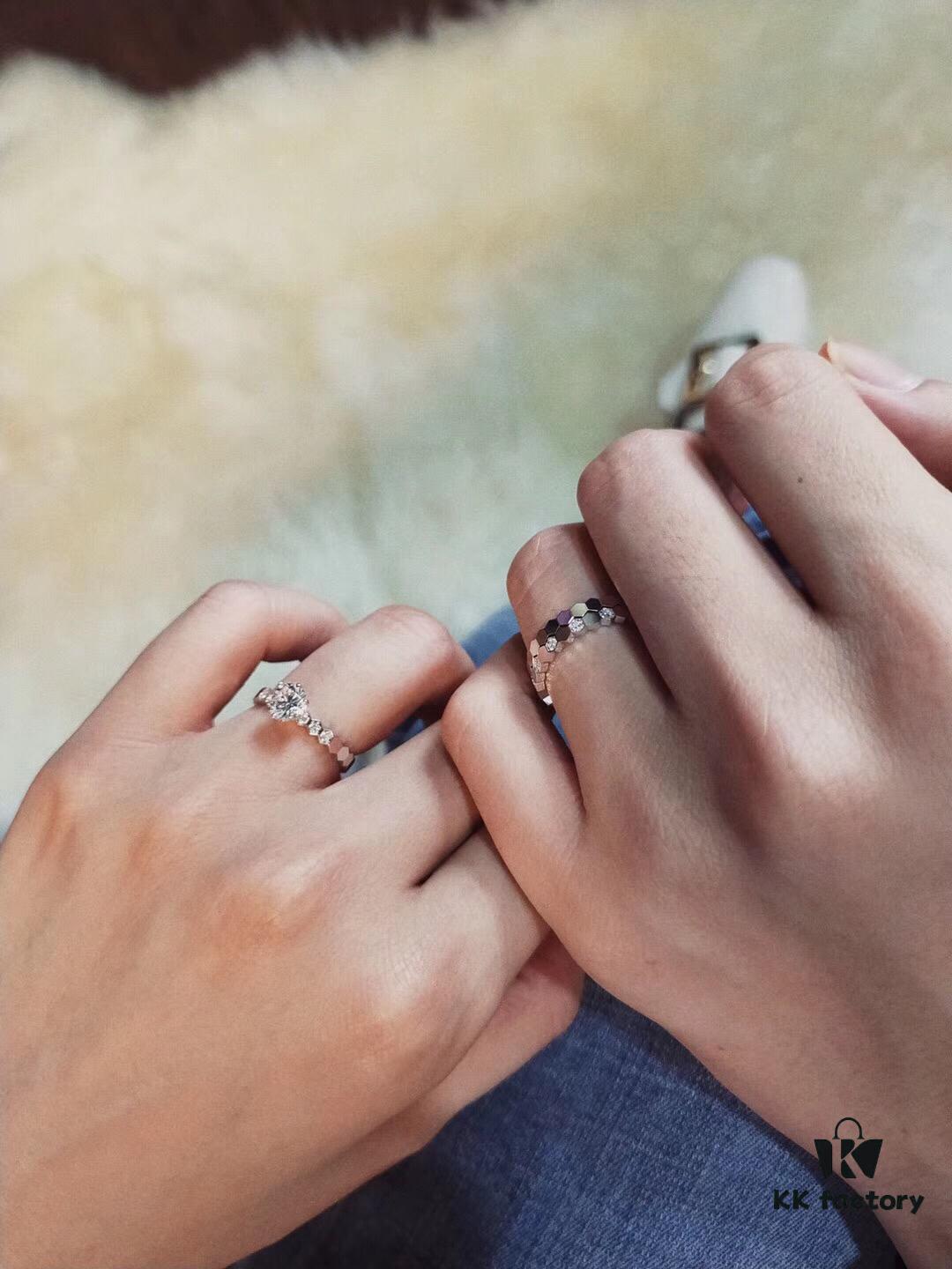 Honeycomb Ring Unisex, Perfect as a Couple's Ring