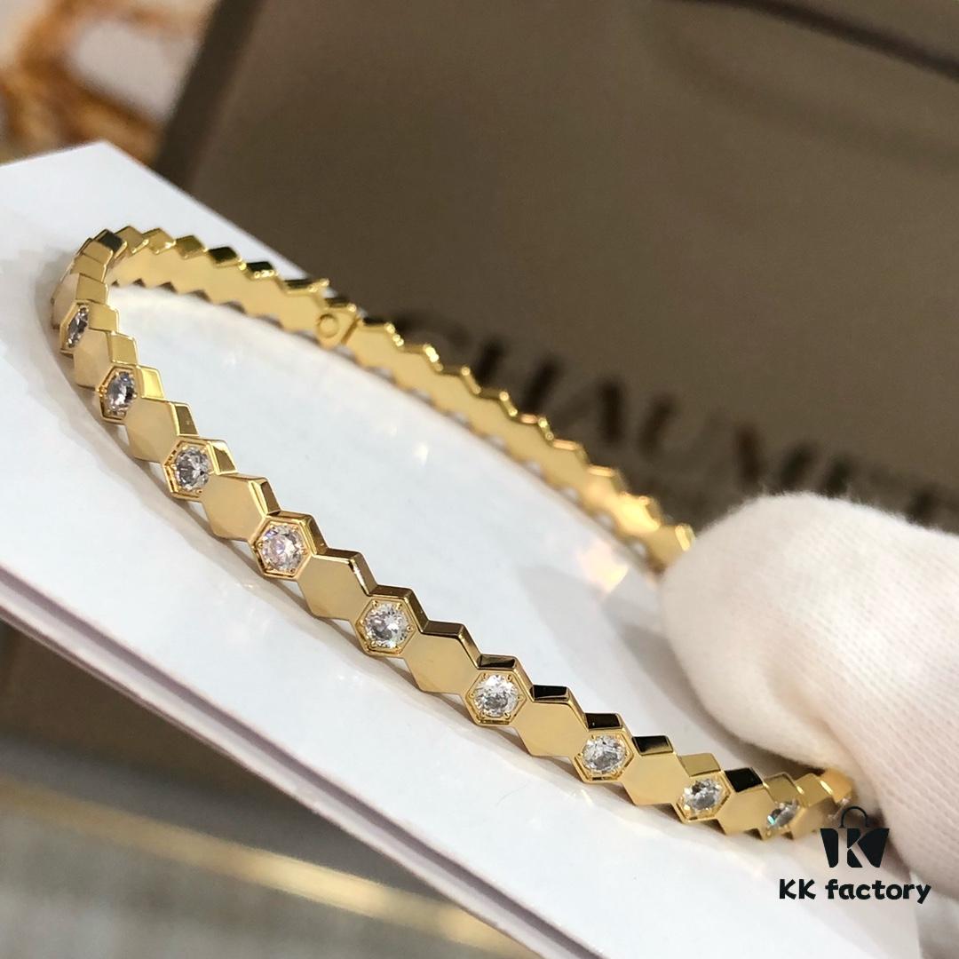 CHUMET Shangmei Honeycomb Diamond Bracelet, Three Colors Available