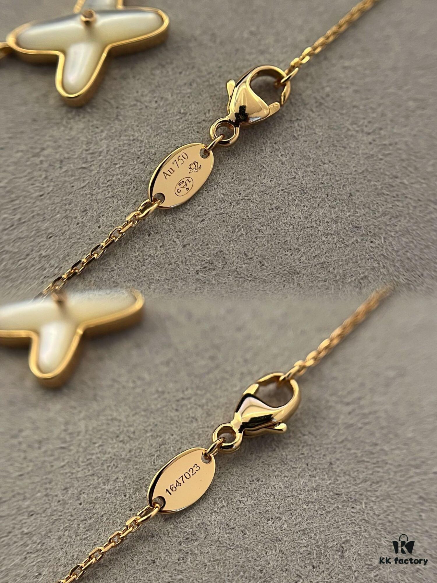 CHAUMET Liens Harmony Necklace in White Mother-of-Pearl, Rose Gold