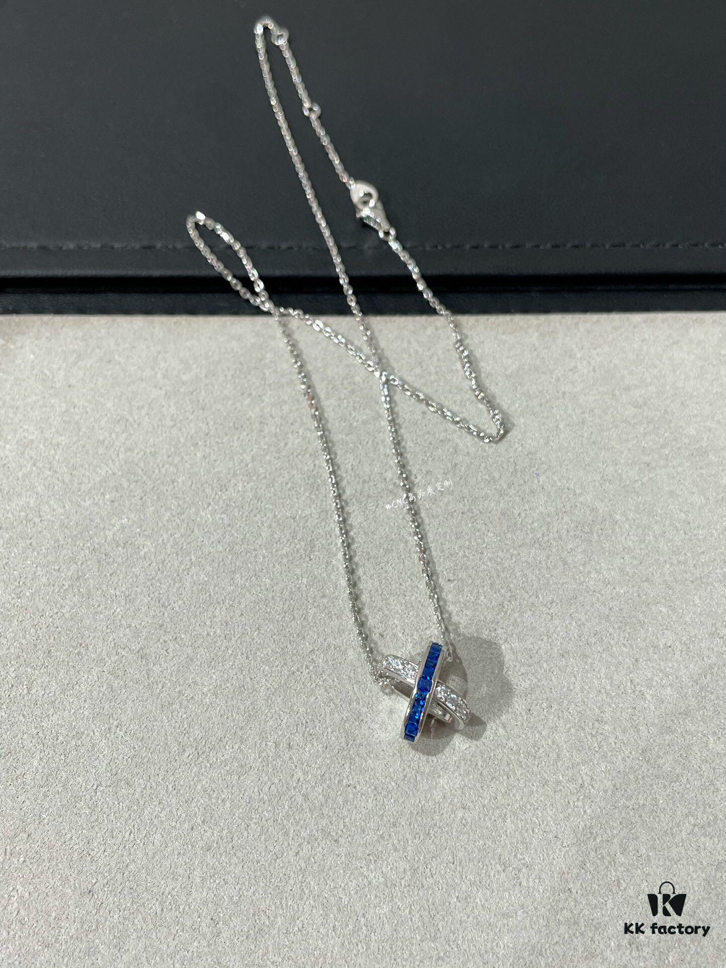 CHAUMET Paris Jeux de Liens Harmony Sapphire Necklace, New Arrival