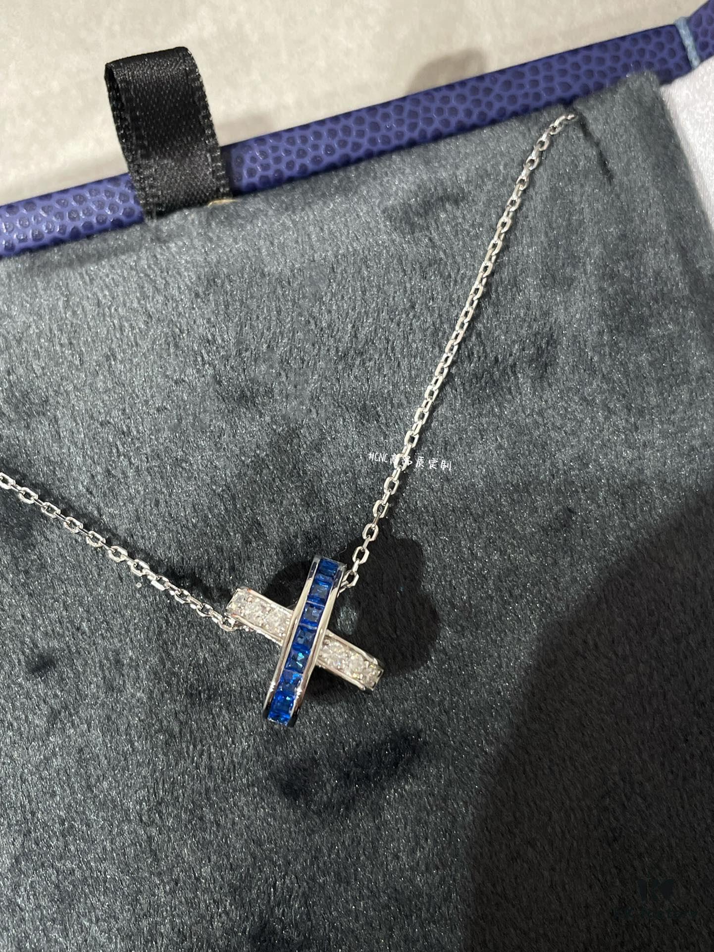 CHAUMET Paris Jeux de Liens Harmony Sapphire Necklace, New Arrival