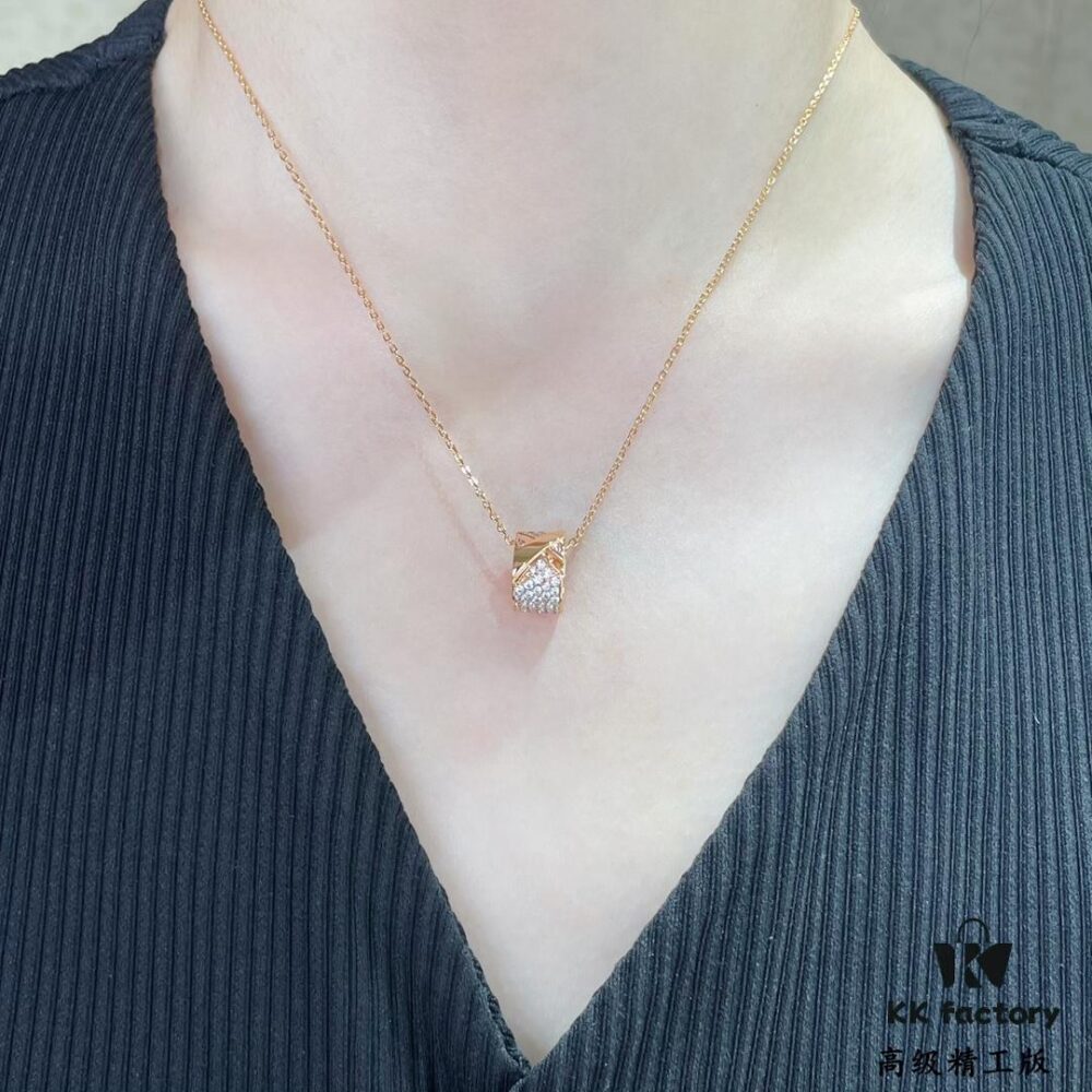 CHAUMET Liens de Vie Wide Full Diamond X Necklace