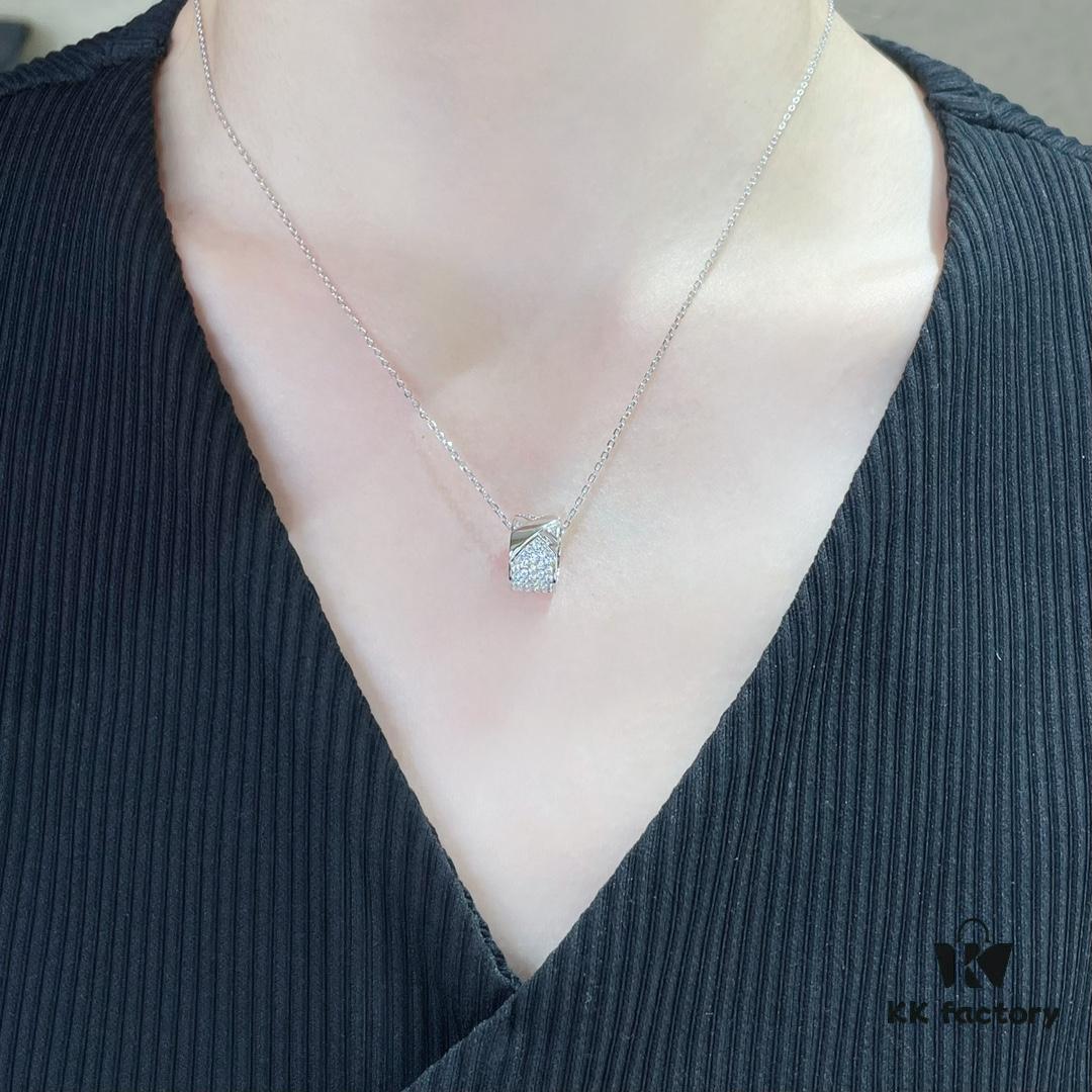 CHAUMET Liens de Vie Wide Full Diamond X Necklace