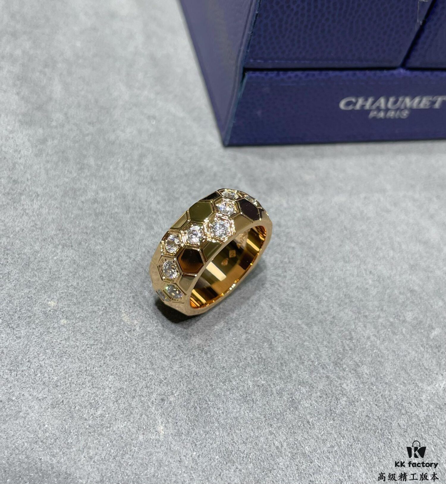 Shangmei Wide Honeycomb Ring 💍, High-End Custom Design ✨ Inspired by Bee My Love, Recreating the Symbol of Honeycomb Love, Wearing Affection Close to Heart, Building a Shared Nest of Love 👫, Exceptionally Sparkling  ️