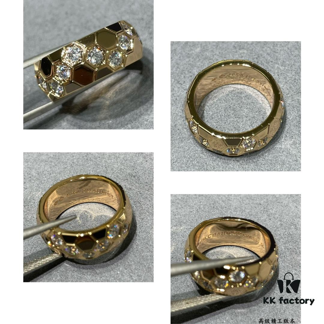 Shangmei Wide Honeycomb Ring 💍, High-End Custom Design ✨ Inspired by Bee My Love, Recreating the Symbol of Honeycomb Love, Wearing Affection Close to Heart, Building a Shared Nest of Love 👫, Exceptionally Sparkling  ️