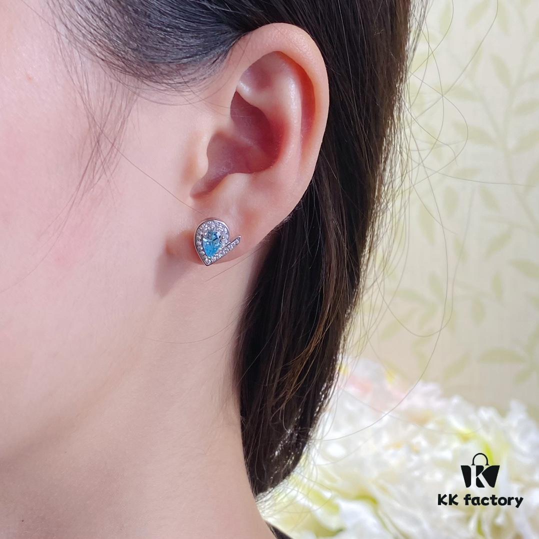 SAMMY Hailei Drop-shaped Earrings, Exquisitely Crafted with Micro-Pave Setting, Perfectly Matched for You — A Unique Custom Design Symbolizing Our Love