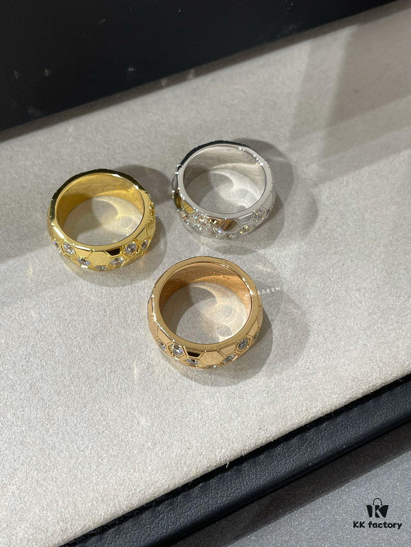 Shangbee My Love New Honeycomb Ring, Boutique Design! High-End Jewelry Custom, Elegant and Full of Presence