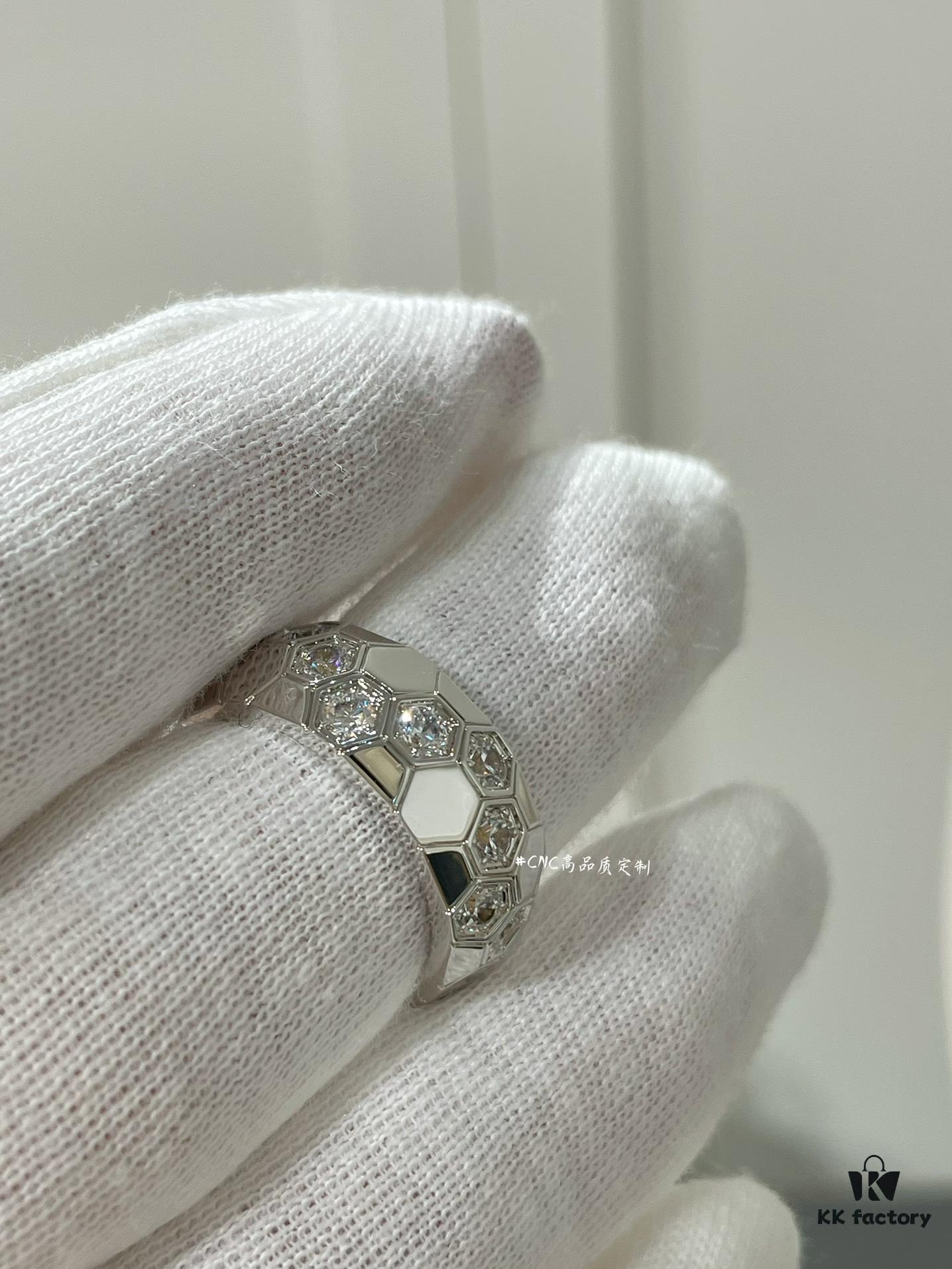 Shangbee My Love New Honeycomb Ring, Boutique Design! High-End Jewelry Custom, Elegant and Full of Presence