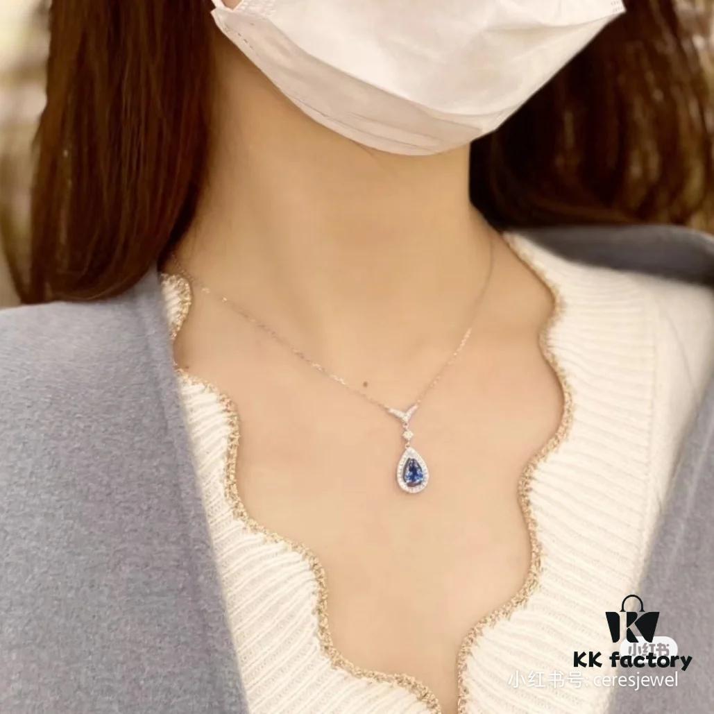 Chaumet New Arrival Parisian Elegance Teardrop Necklace with Imported Zirconia Stones