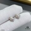 Shangmei V-Shaped Pearl Stud Earrings, Custom-Engraved for Your Love, Exquisite Micro-Pavé Craftsmanship