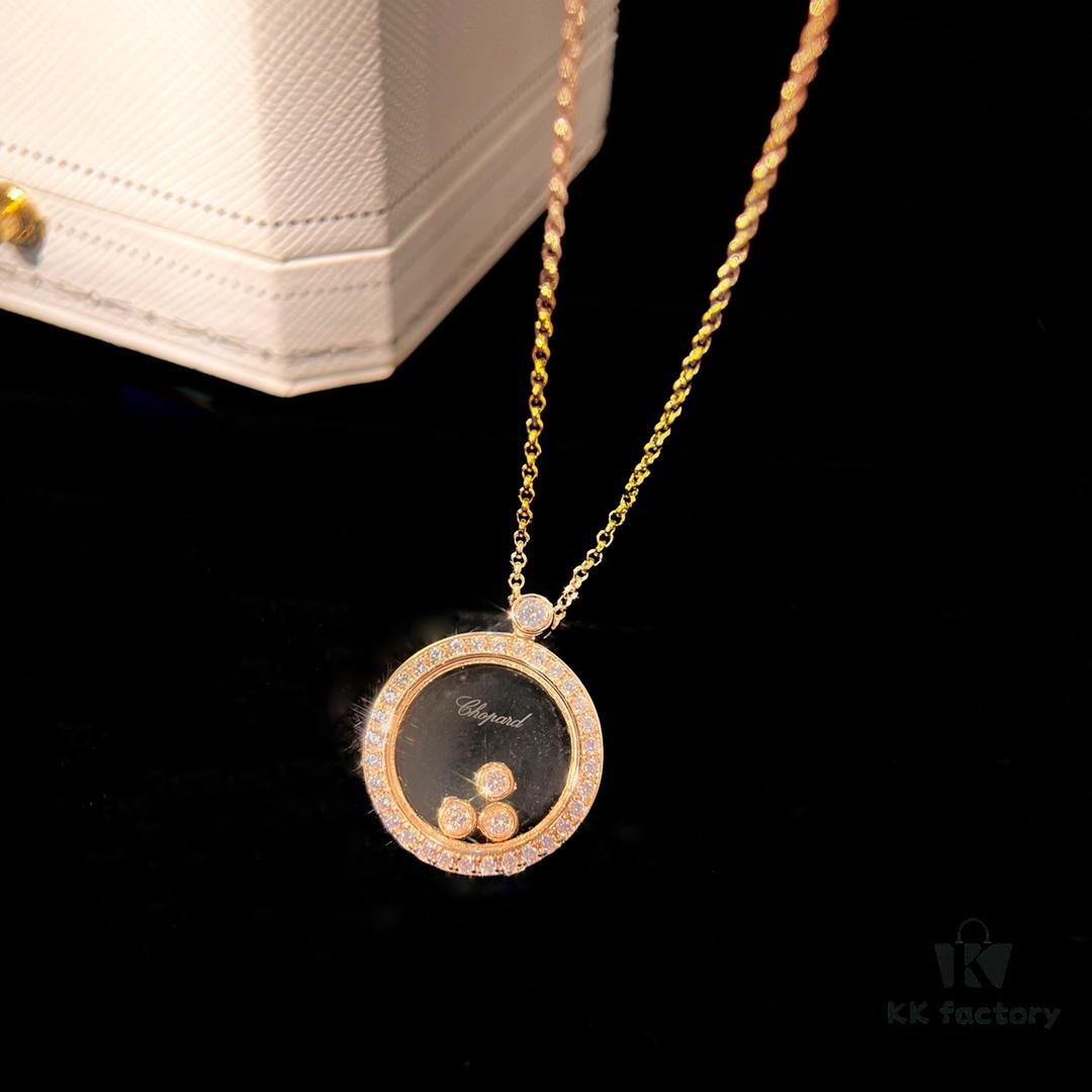 Minimalist Elegance with a Touch of Youthful Charm: Chopard Happy Diamonds Luxury Pendant Necklace