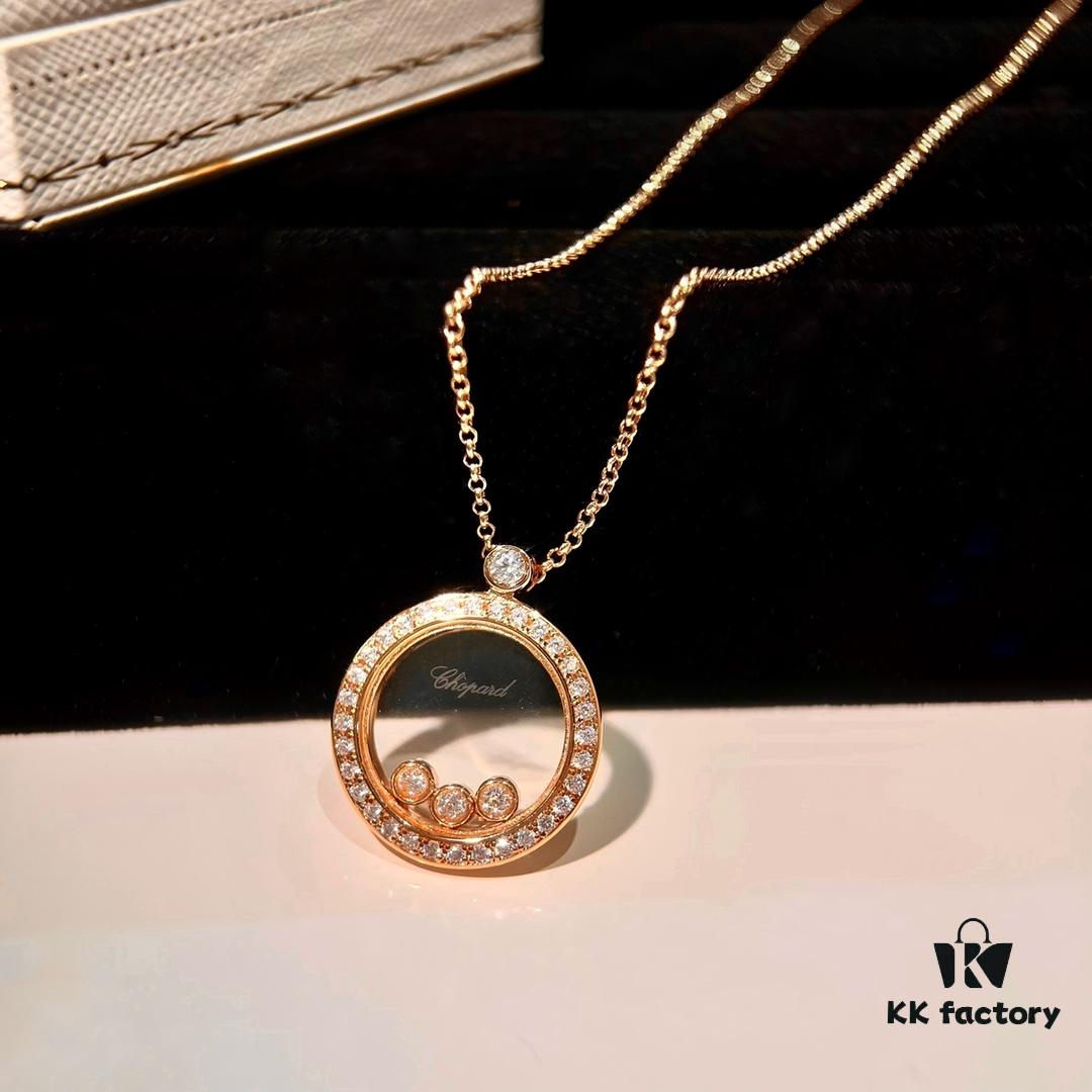 Minimalist Elegance with a Touch of Youthful Charm: Chopard Happy Diamonds Luxury Pendant Necklace
