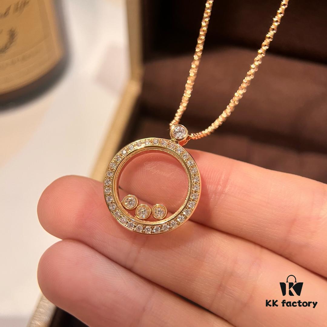 Minimalist Elegance with a Touch of Youthful Charm: Chopard Happy Diamonds Luxury Pendant Necklace