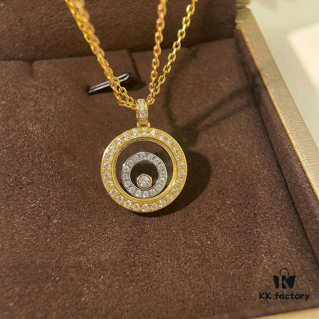 Minimalist Elegance with a Touch of Youthful Charm: Chopard Happy Diamonds Necklace