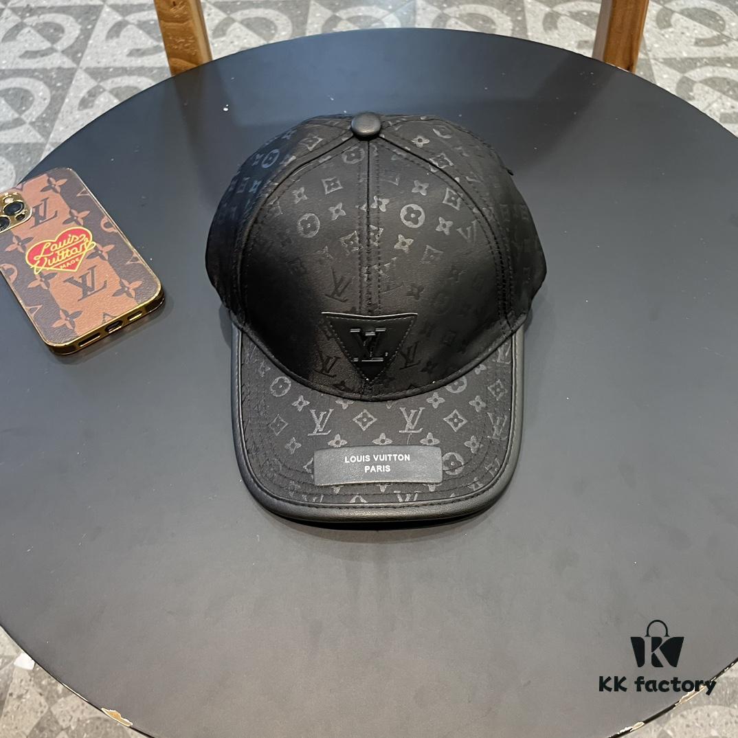 Louis Vuitton LV Embroidered Baseball Cap, New Arrival from Official Store, Unisex Sun Hat, Fisherman Cap, Knit Cap