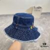 Gucci 2024 Spring New Arrival Denim Fisherman Hat, Unisex Fashion Style with Chinese Dragon Year Design Element