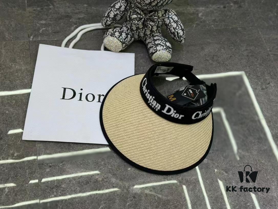 Dior - New Arrival Rimless Cap with Color-Block Trim