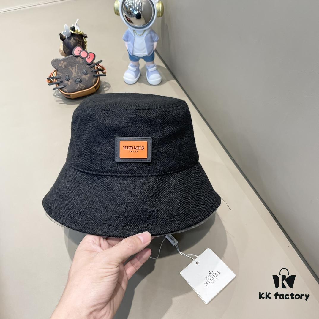 New Arrival HERMÈS (Hermes) 2024 Latest Autumn Fisherman Hat for Men, Everyday Style Perfectly Matched, Streetwear Essential