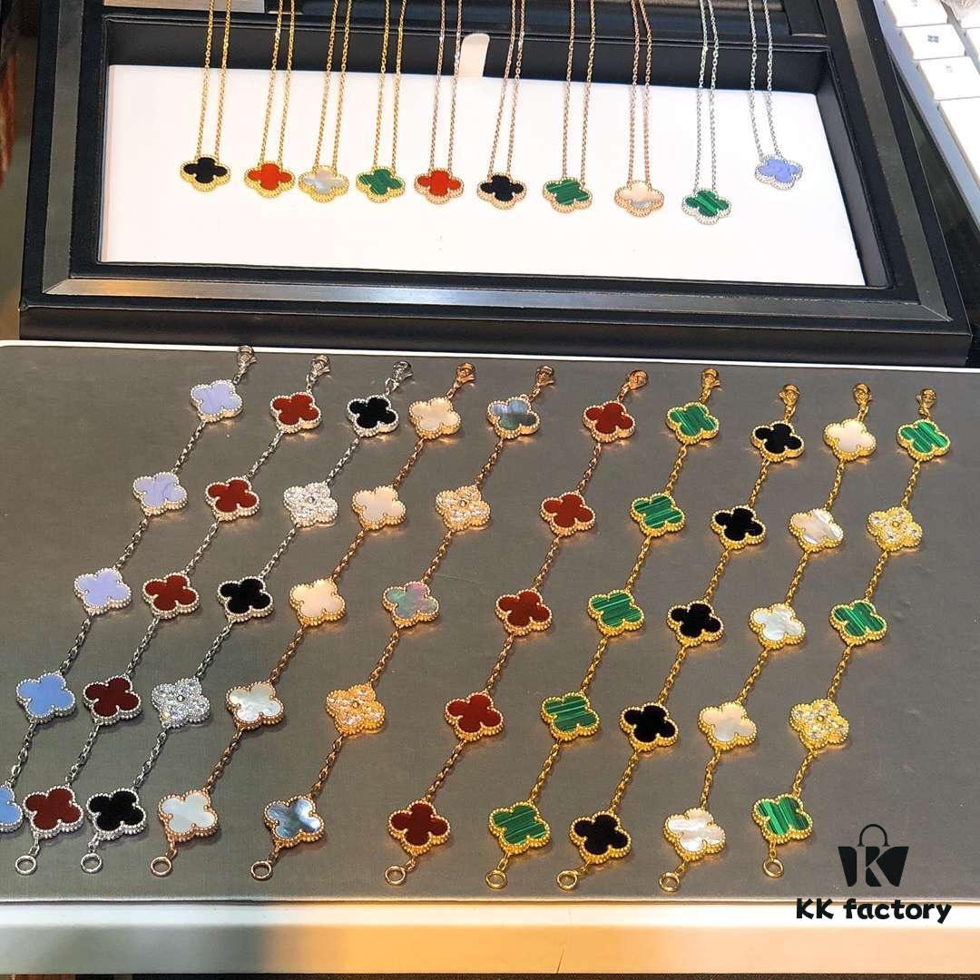 Van Cleef & Arpels VCA Five Braid Bracelet Collection in White Gold, Rose Gold / Yellow Gold