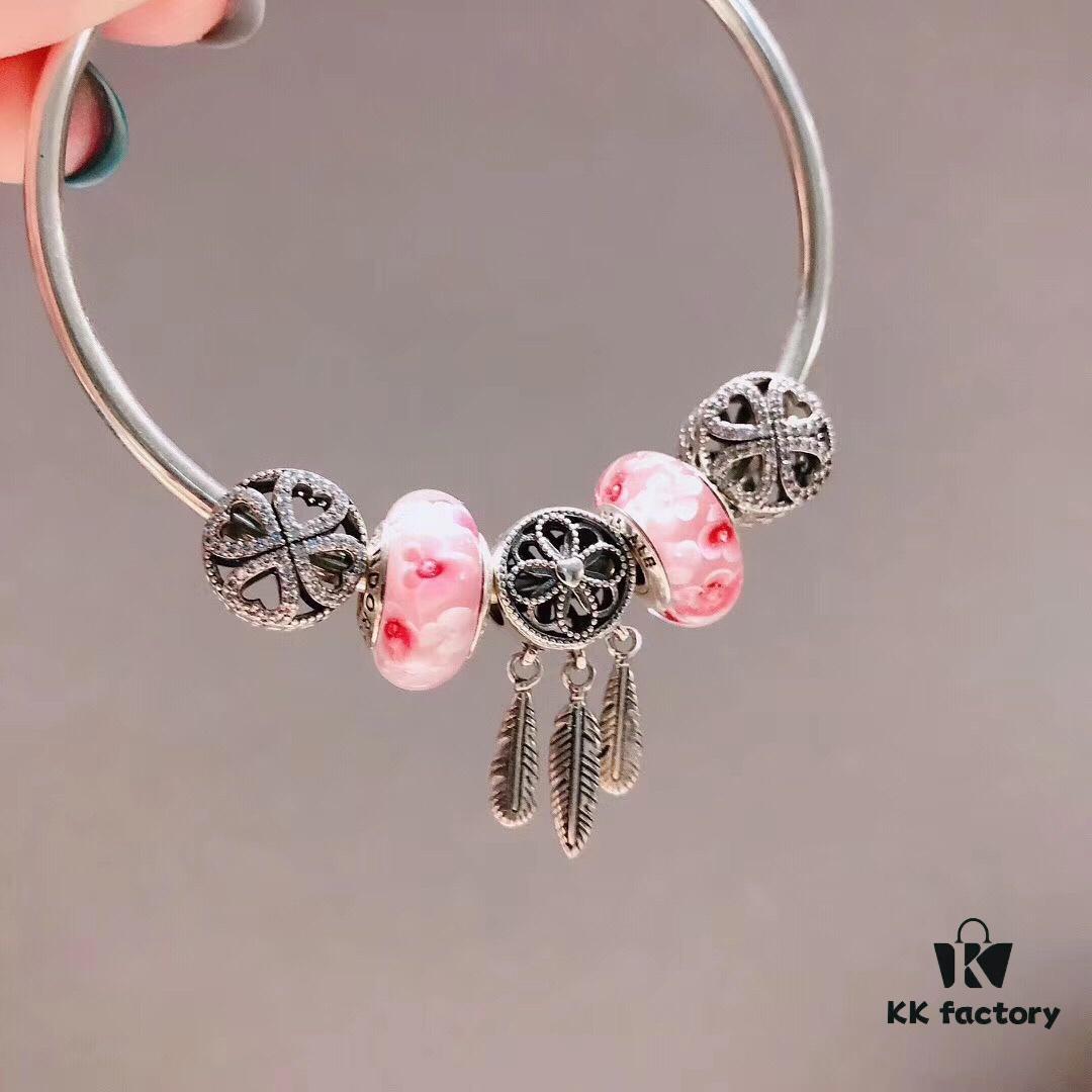 Pandora Pink Peach Blossom Fairy Dream Catcher New Arrival! High-Quality Replica with Authentic Materials, Perfect Craftsmanship Comparable to Original