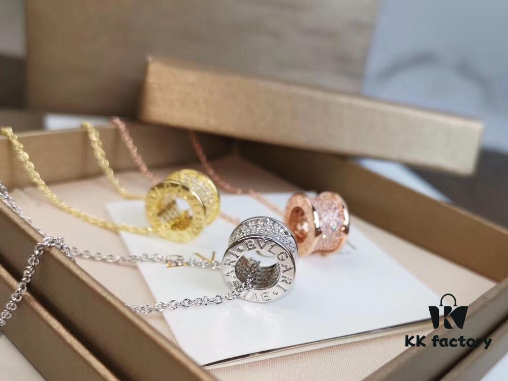 BVLGARI Bulgari Full Diamond Serpenti Necklace (High-End Replica, Different from Market Version)