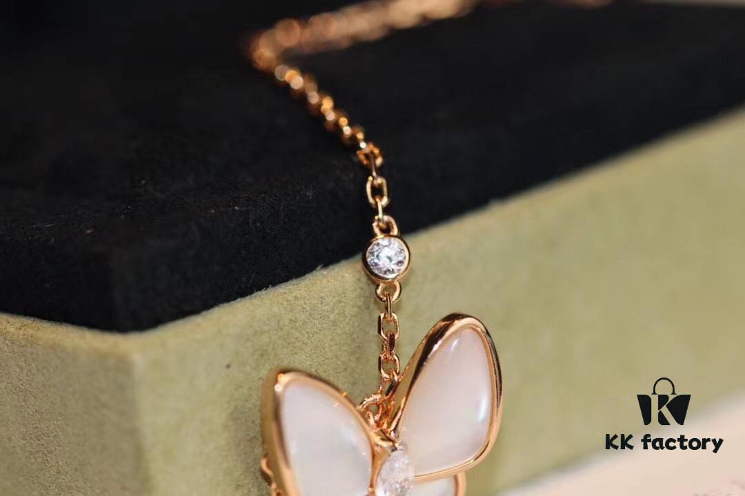 Van Cleef & Arpels Two Butterfly Pendant Necklace, ZP High-End Replication, Top-Tier Jewelry Craftsmanship