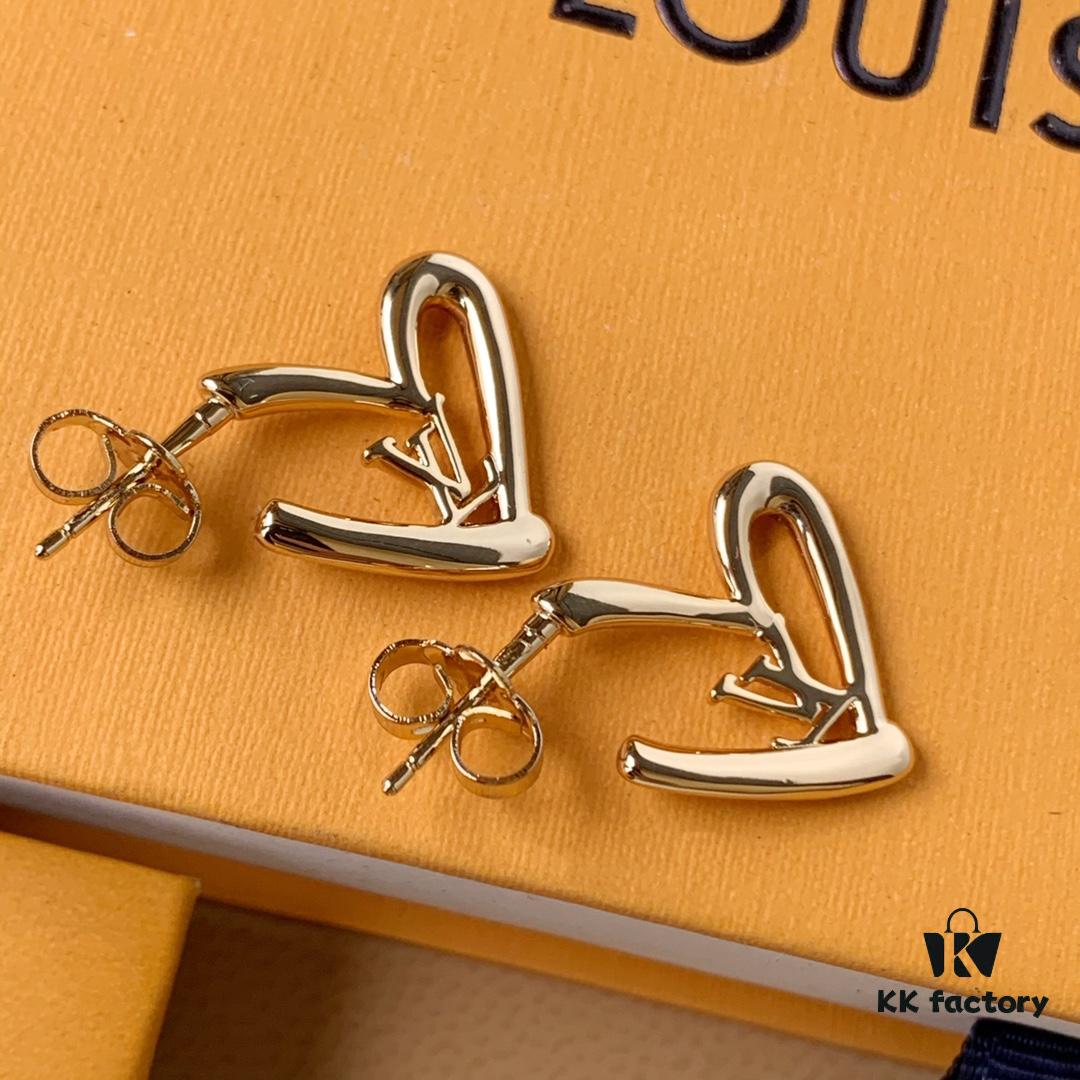 LV Valentine's Heart Earrings
