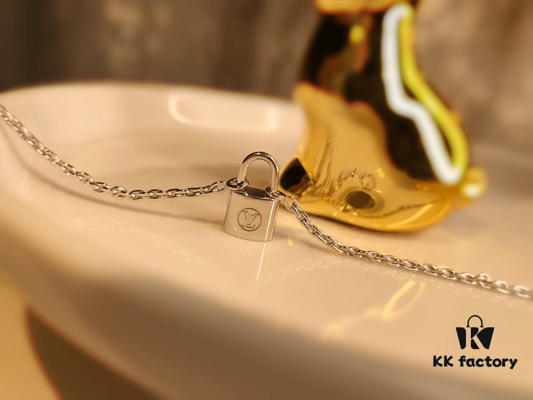 Louis Vuitton Lockit Charity Pendant Necklace/Bracelet in Sterling Silver