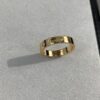 Cartier 4mm Scaled Single Diamond Letter Ring