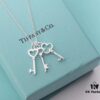 925 Sterling Silver Tiff Unlocks Infinite Possibilities - Three Small Keys Combined Slot Machine Heart ❤ Classic Tiffany Key Necklace
