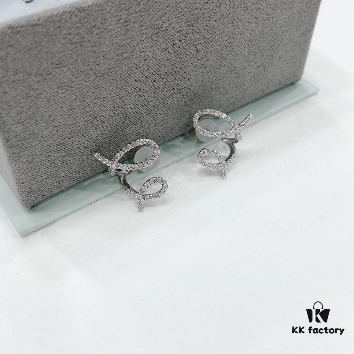 [Same as Zhou Yutong's Style] HEFANG Cream Spiral Stud Earrings, Elegant Design Ear Jewelry for Valentine's Day Gift