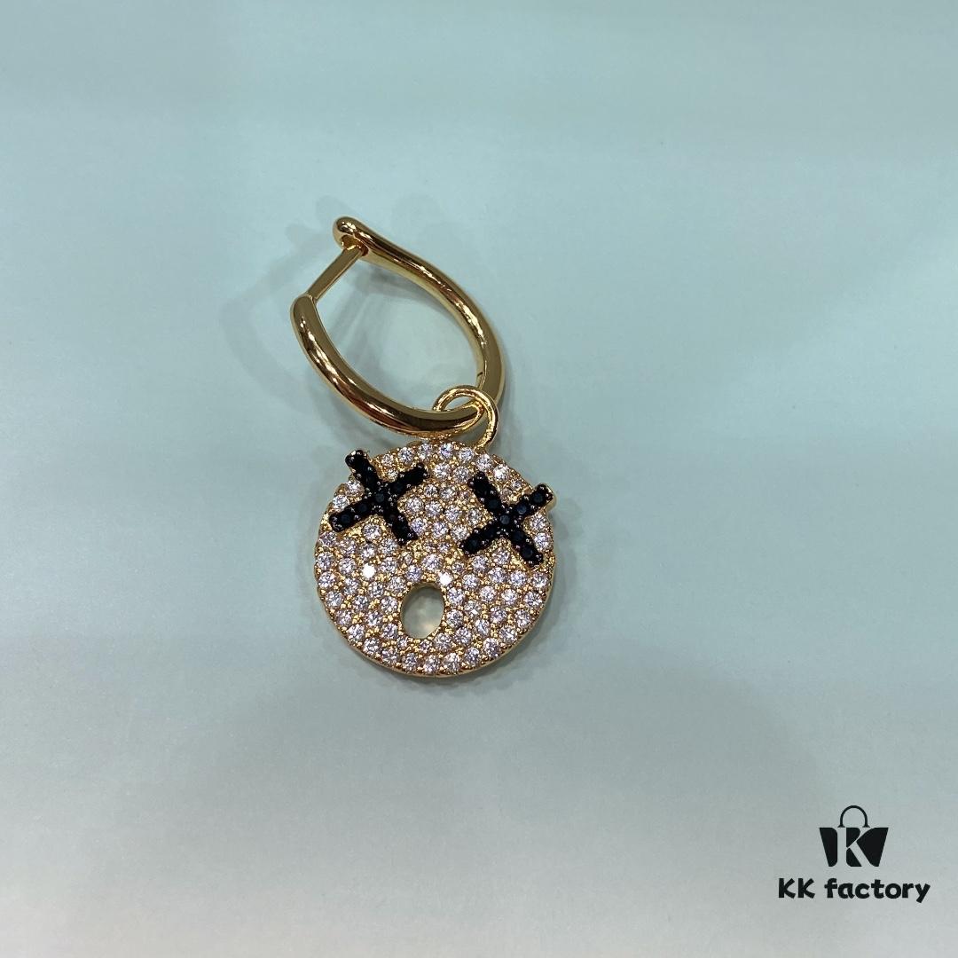 He Fang Emoji Earrings, Creative Design Women's Earrings, Single Stud Earring Jewelry