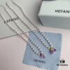 HEFANG Jewelry - Fruit Freedom Series - Juice Necklace - Grape Ice Necklace, Peach Ice Necklace