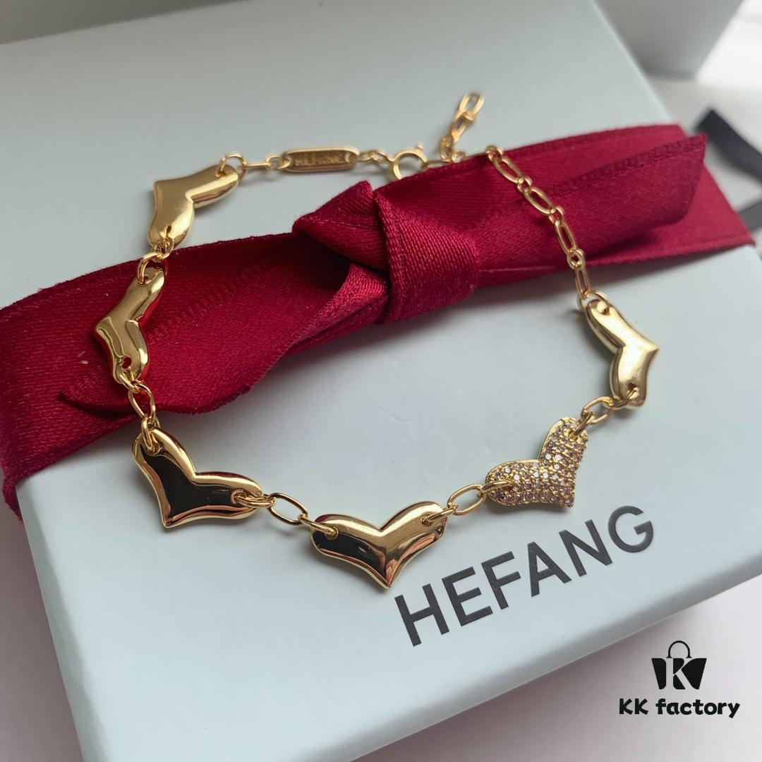 New Arrival ❤️ HEFANG Jewelry - Cute Little Tiger Series, Peach Blossom Tiger Bracelet ✨ Real Photos